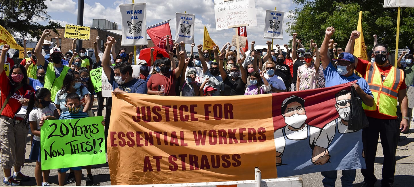 trabajador esencial, protesta