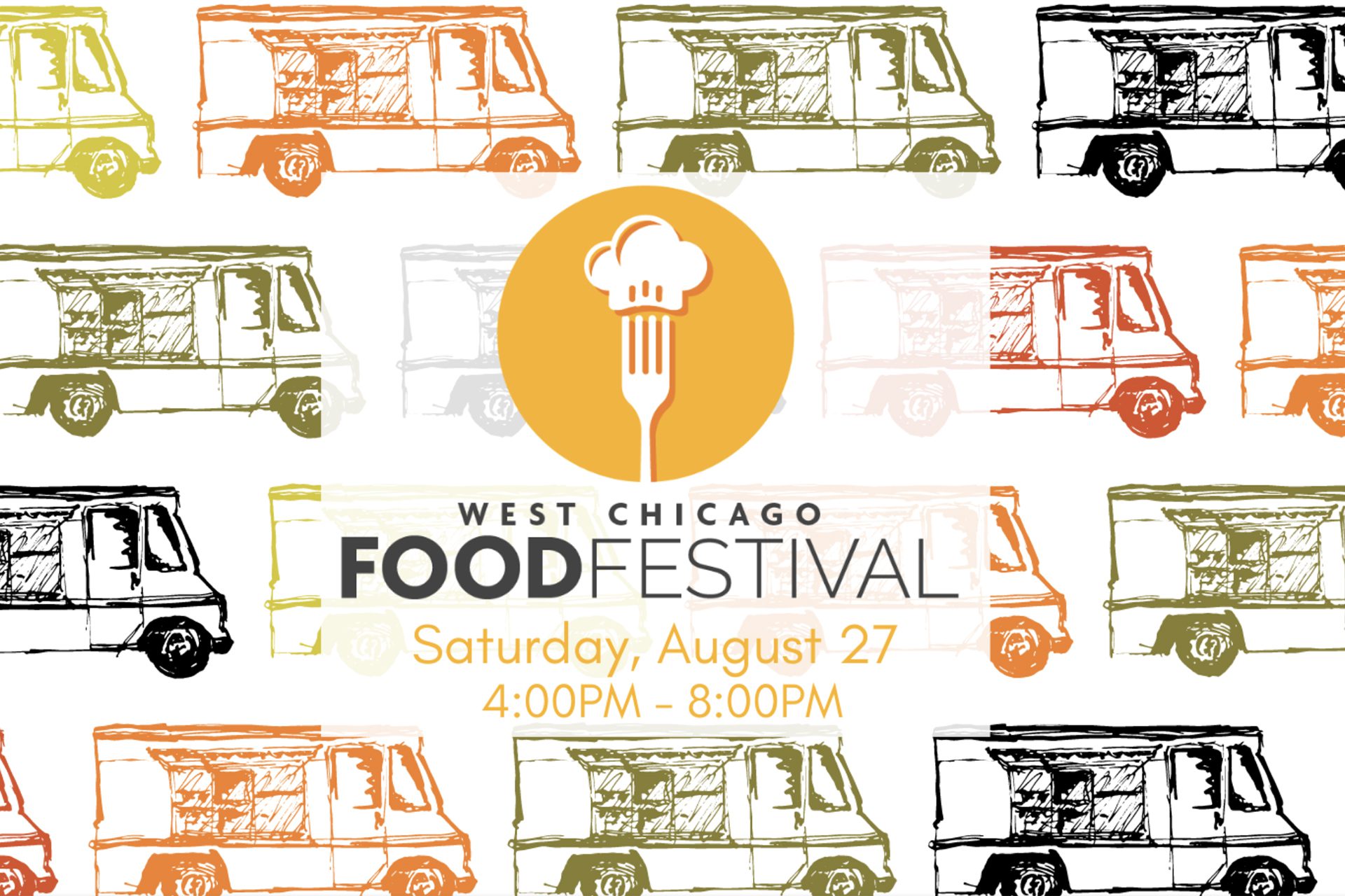 &quot;West Chicago Food Festival Sábado 27 de agosto 4-8 pm&quot;